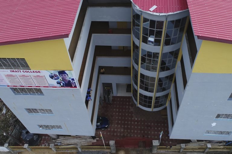 Top view shot of the main IMATT College building